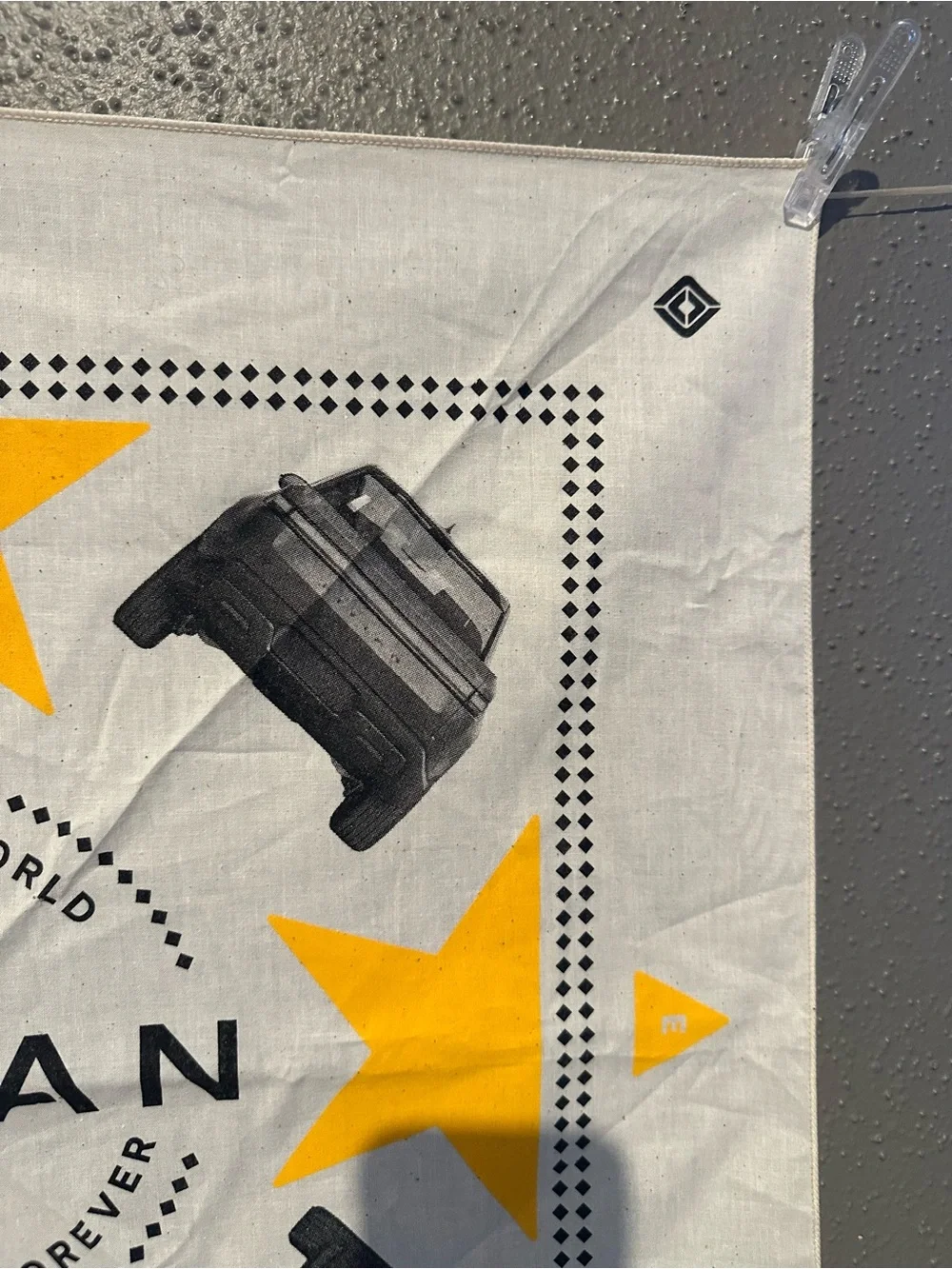 Rivian Bandana with Yellow Stars